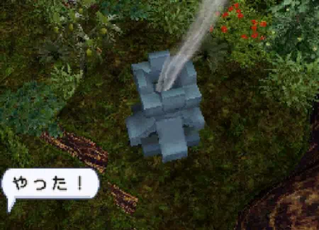 サバイバルキッズ　ロストインブルー２（Lost In Blue 2）のジャングルの燭台に点火したシーン。